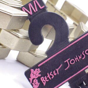 Vintage Betsey Johnson Metal Link Belt/ Antique Brass/ Size M/L